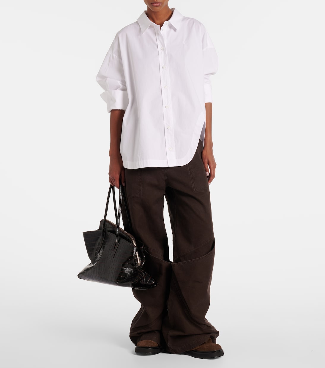 La Passeggiata Medium leather tote  | The Attico