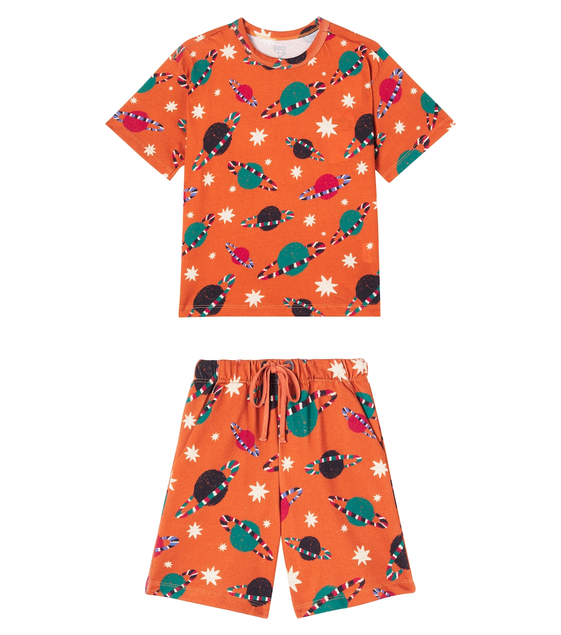 Set de camiseta y shorts en mezcla de algodón | Fábula