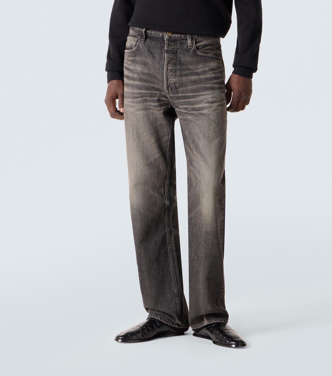 Faded mid-rise straight jeans | Fear of God