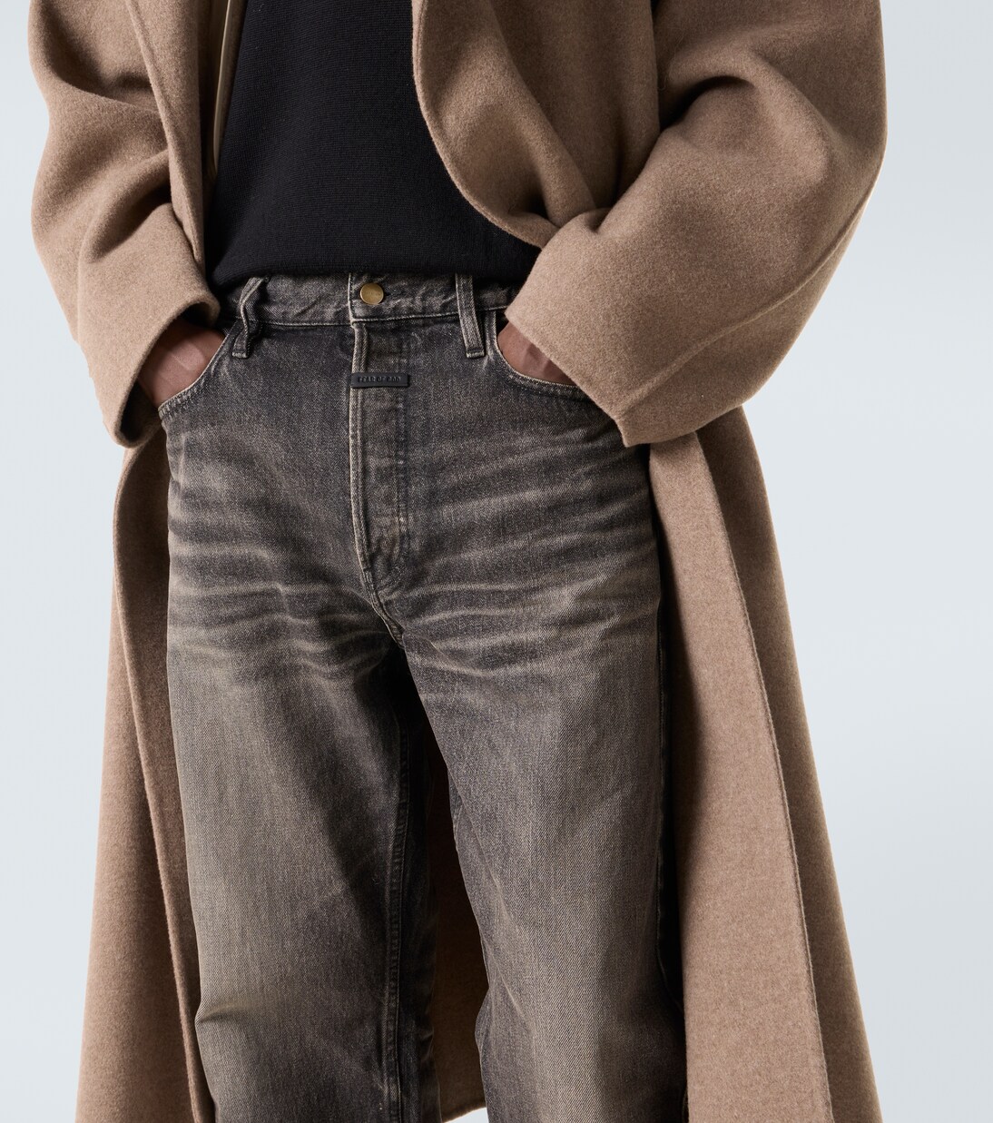 Faded mid-rise straight jeans | Fear of God