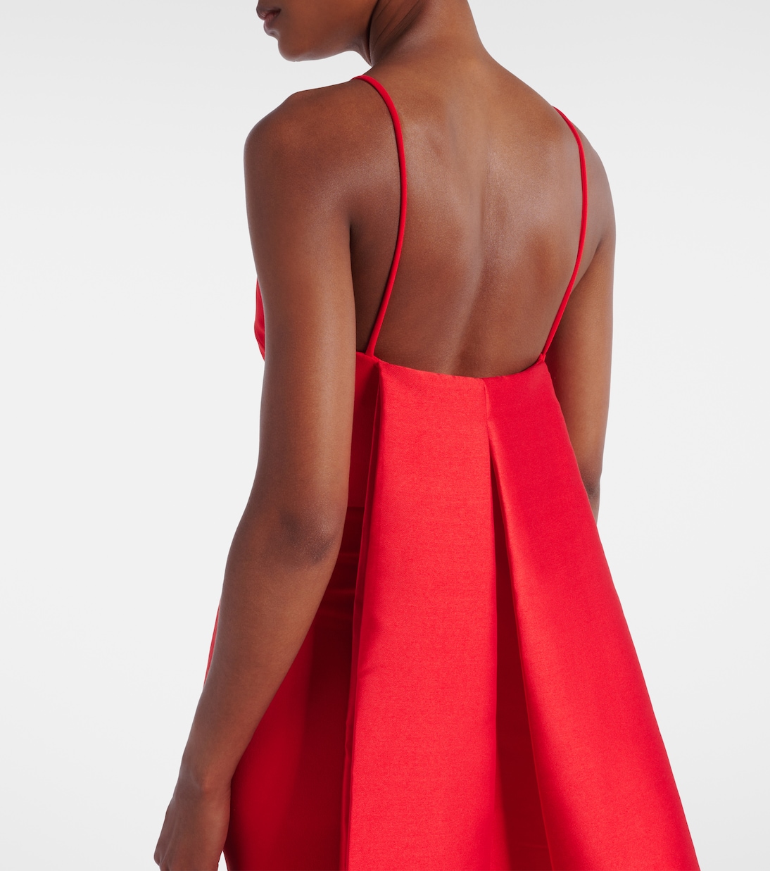 Robe longue Ulla en crêpe et satin  | Solace London