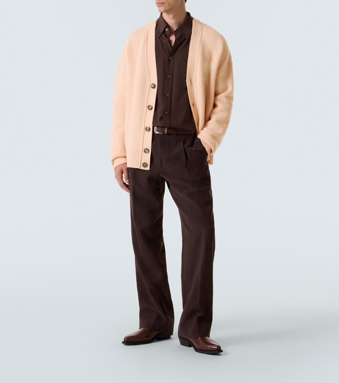 Ami De Cœur wool-blend cardigan | Ami Paris