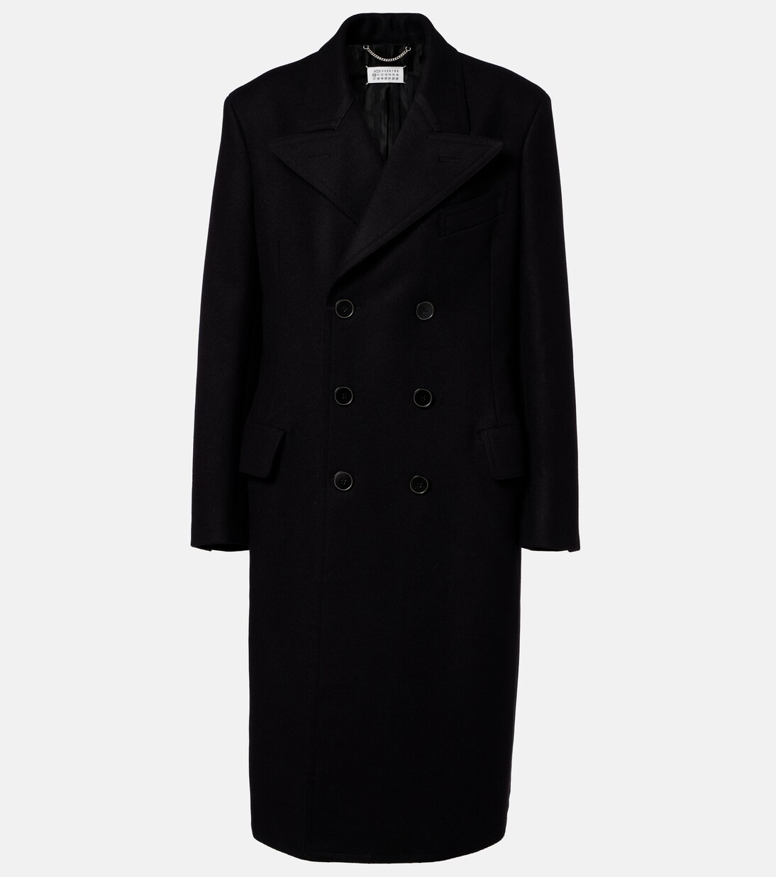 Double-breasted virgin wool coat  | Maison Margiela