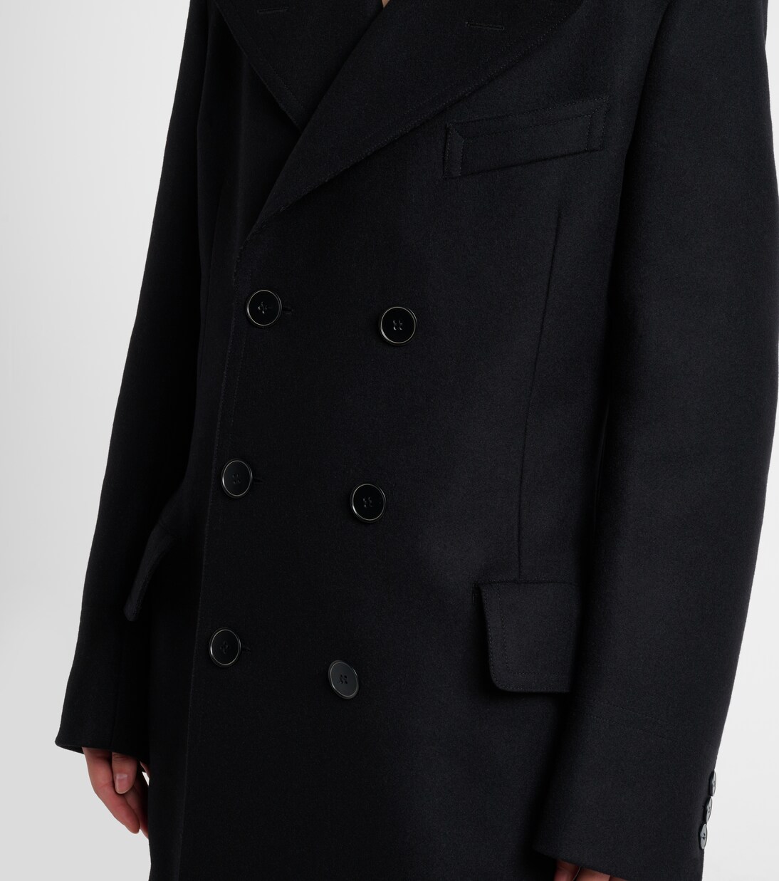 Double-breasted virgin wool coat  | Maison Margiela