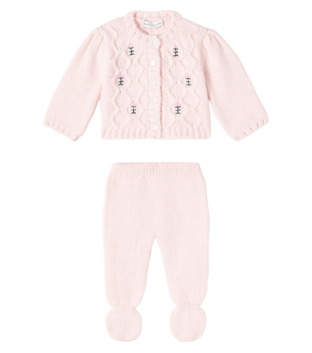Baby Rosine set of cardigan and pants | Bebe Organic