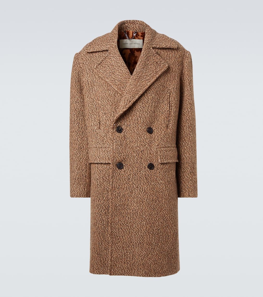 Double-breasted wool-blend coat | Dries Van Noten