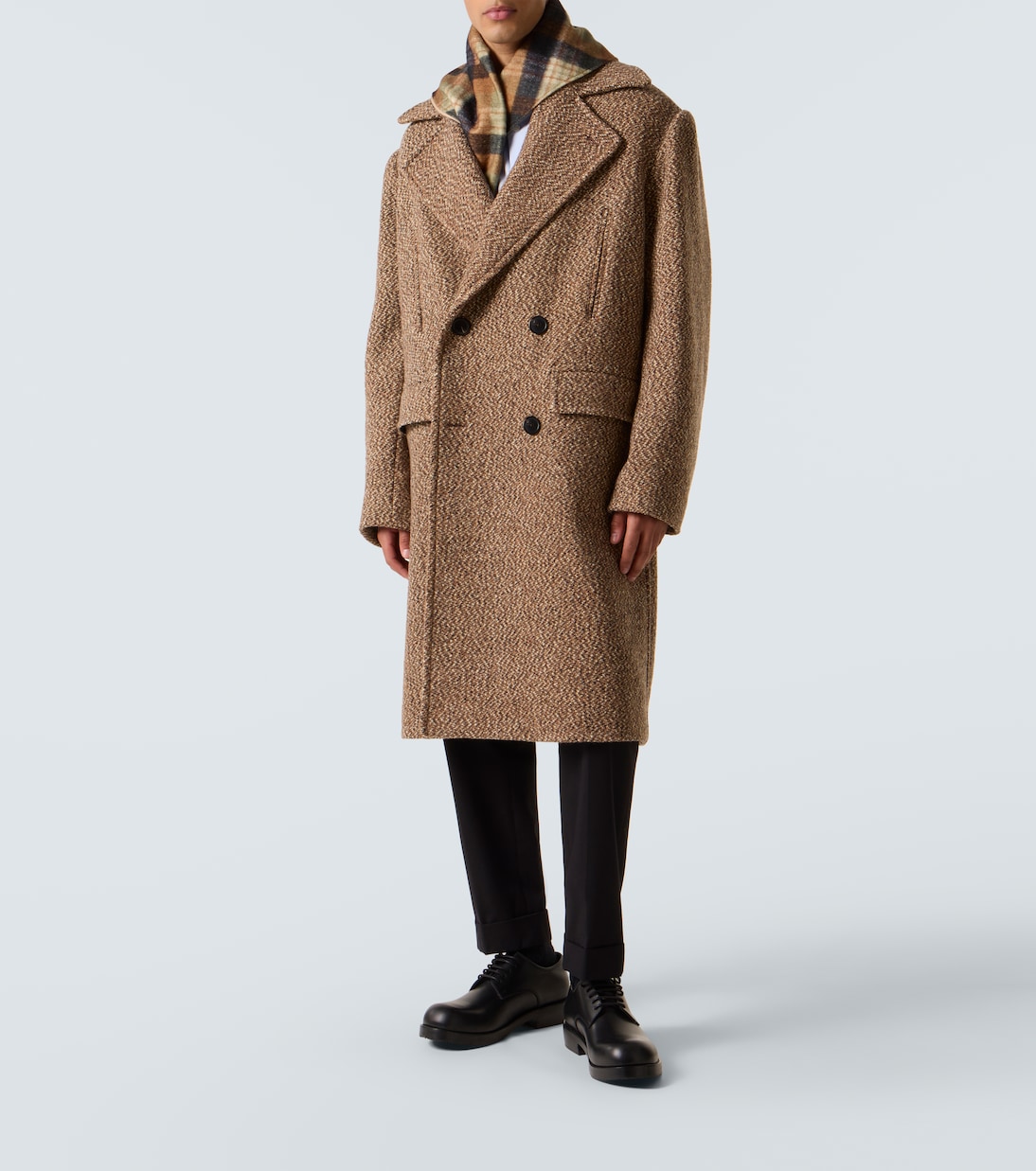 Double-breasted wool-blend coat | Dries Van Noten