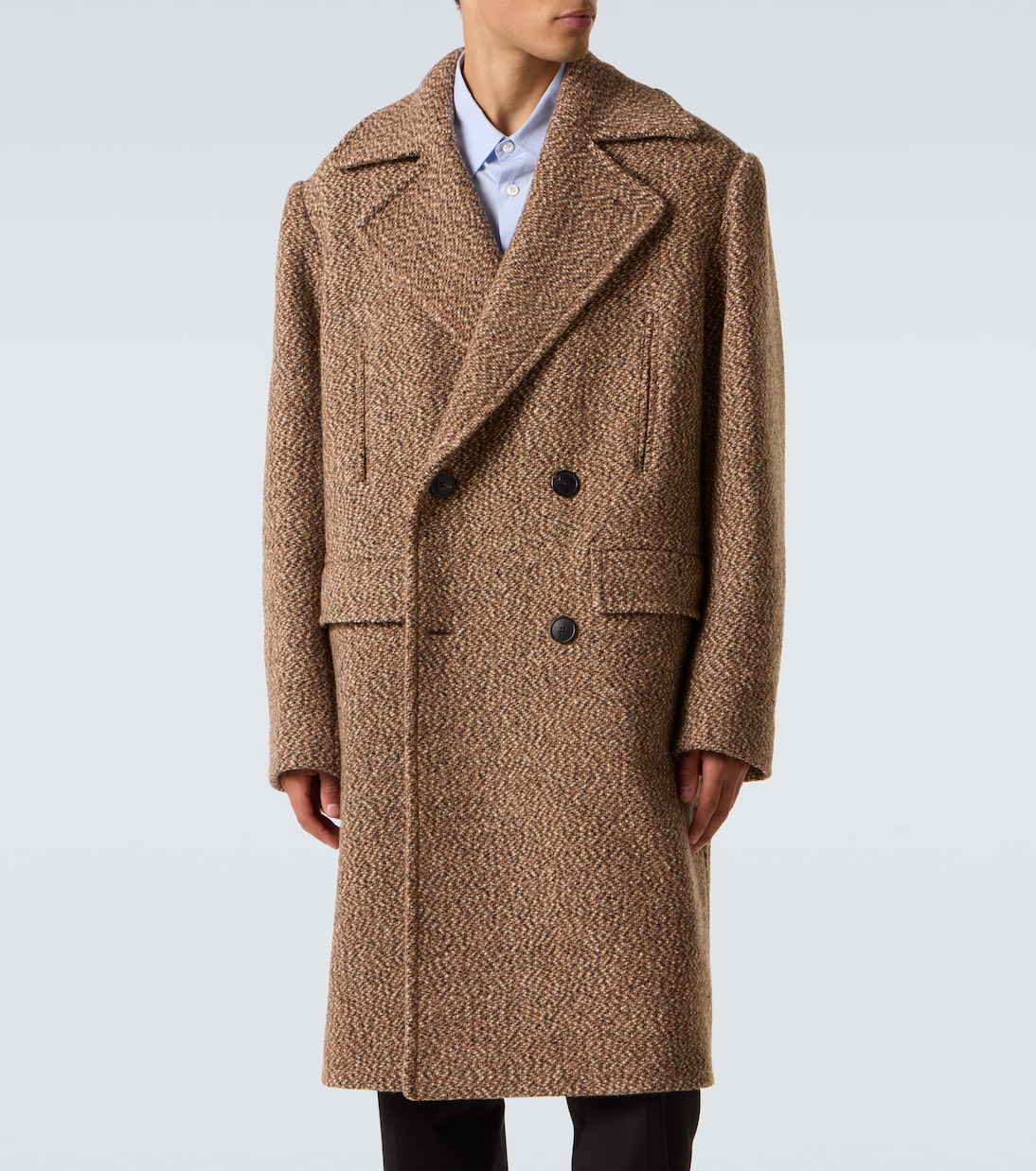 Double-breasted wool-blend coat | Dries Van Noten