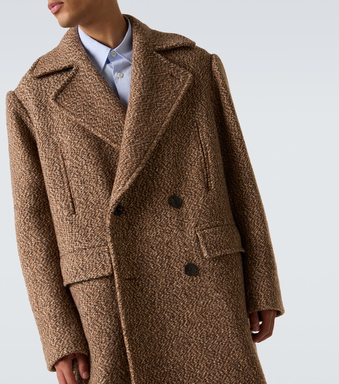 Double-breasted wool-blend coat | Dries Van Noten