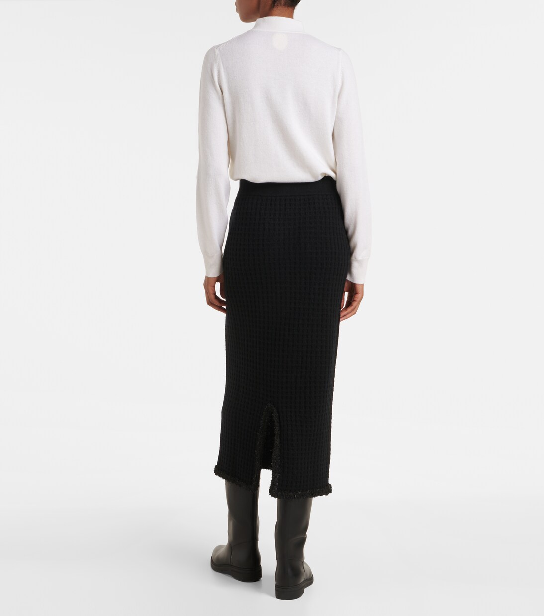 Bleistiftrock aus Wolle und Kaschmir | Jardin des Orangers
