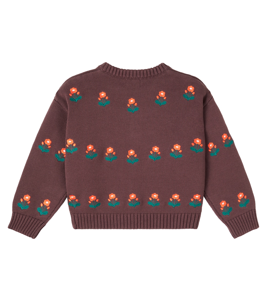 Cardigan Flower aus Baumwolle und Wolle | Tinycottons