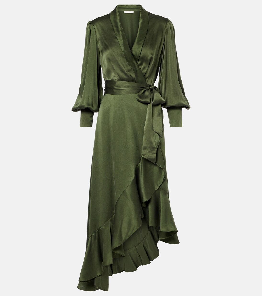 Wickelkleid aus Seidensatin | Zimmermann