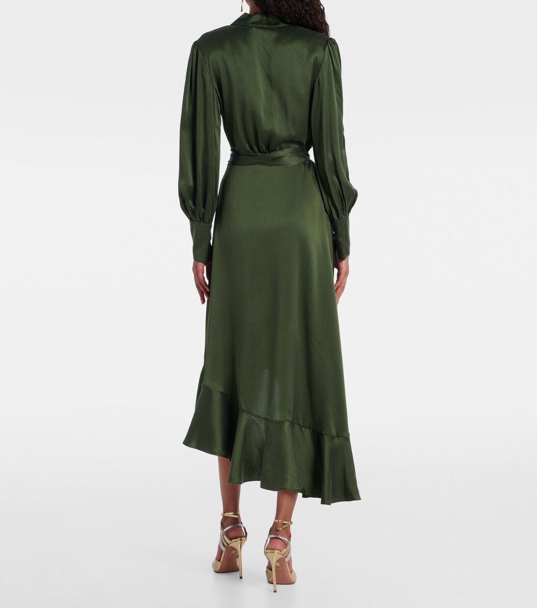 Wickelkleid aus Seidensatin | Zimmermann