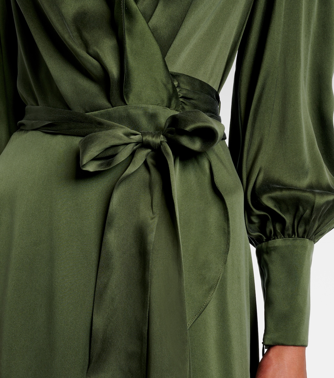 Wickelkleid aus Seidensatin | Zimmermann