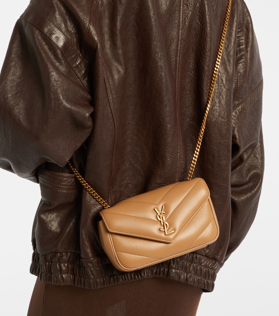 Lou Lou Mini leather crossbody bag | Saint Laurent