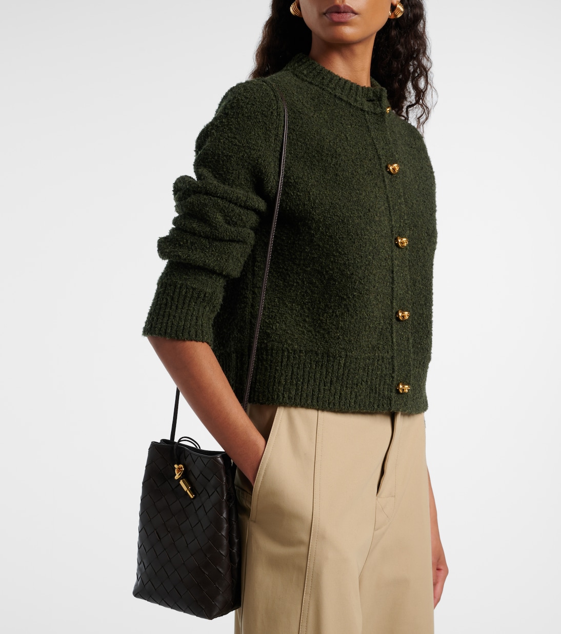 Pochette pour téléphone Andiamo en cuir Intrecciato  | Bottega Veneta