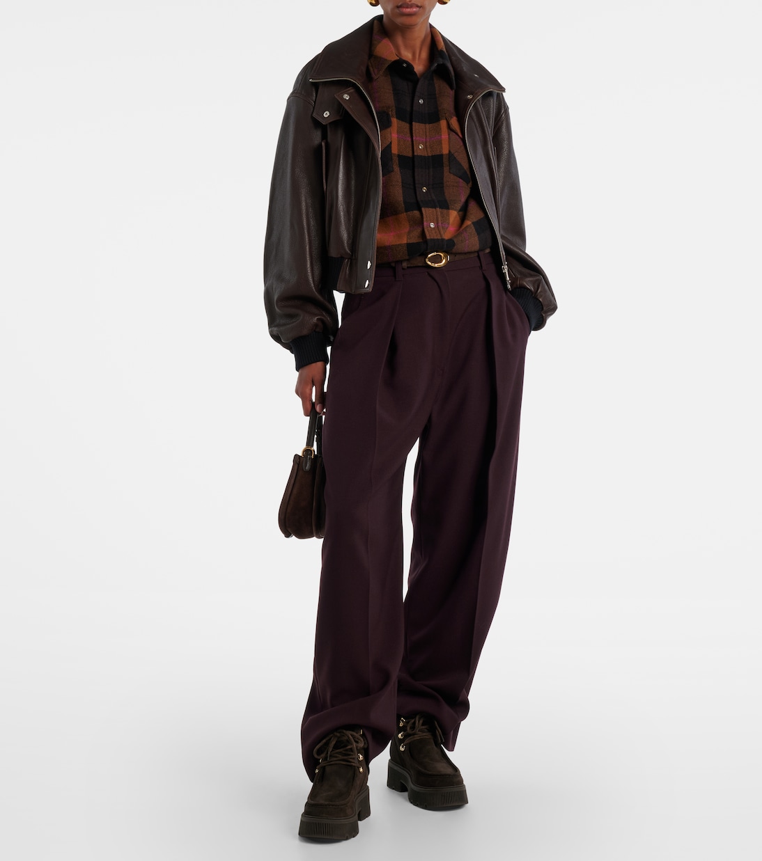 Turin shearling-trimmed suede lace-up boots | Bogner