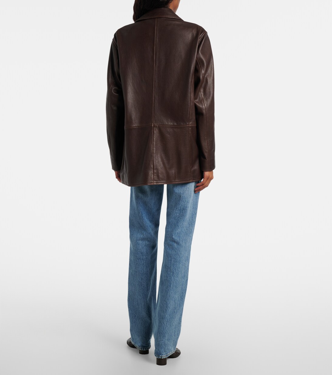 Jean droit The Vertical à taille haute | Frame