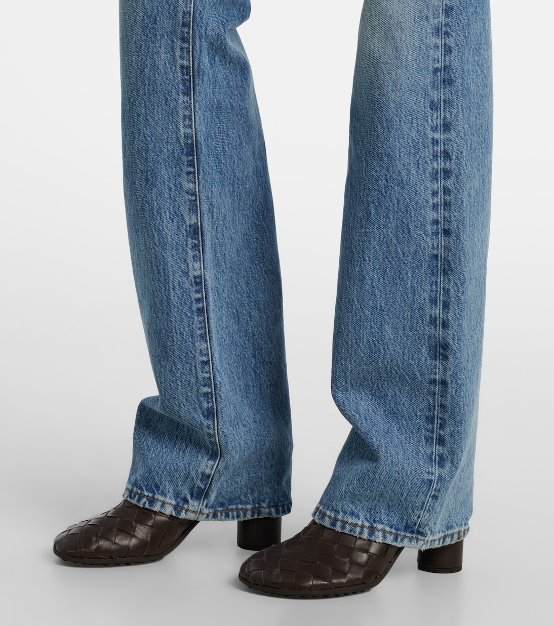 Jean droit The Vertical à taille haute | Frame