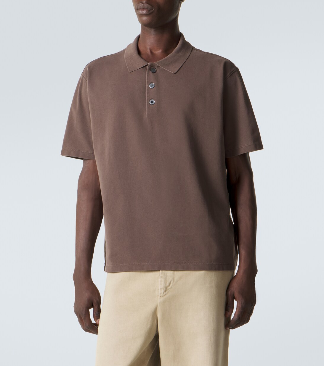 Cotton piqué polo shirt | Frame