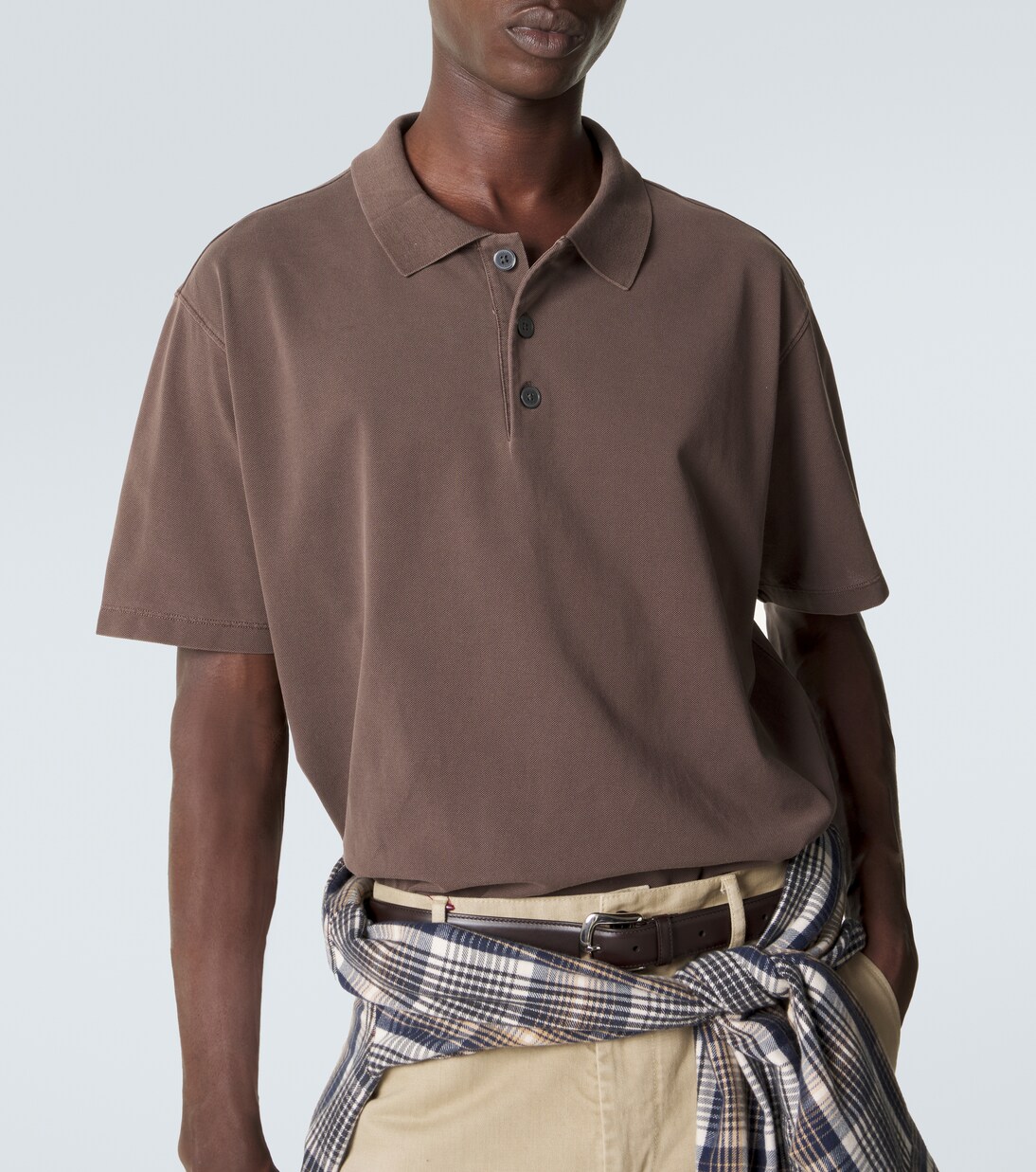 Cotton piqué polo shirt | Frame