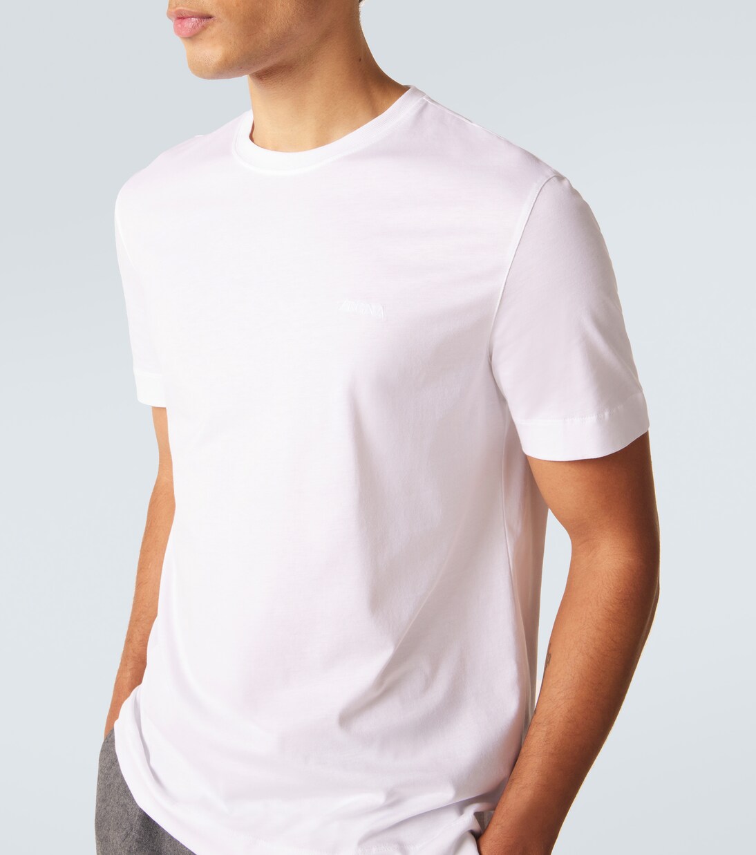 Logo cotton jersey T-shirt | Zegna