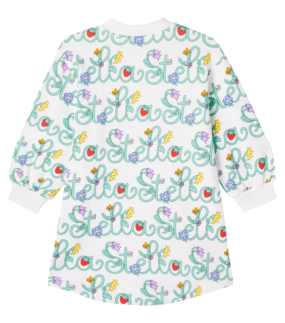 Robe sweat-shirt en coton à logo | Stella McCartney Kids
