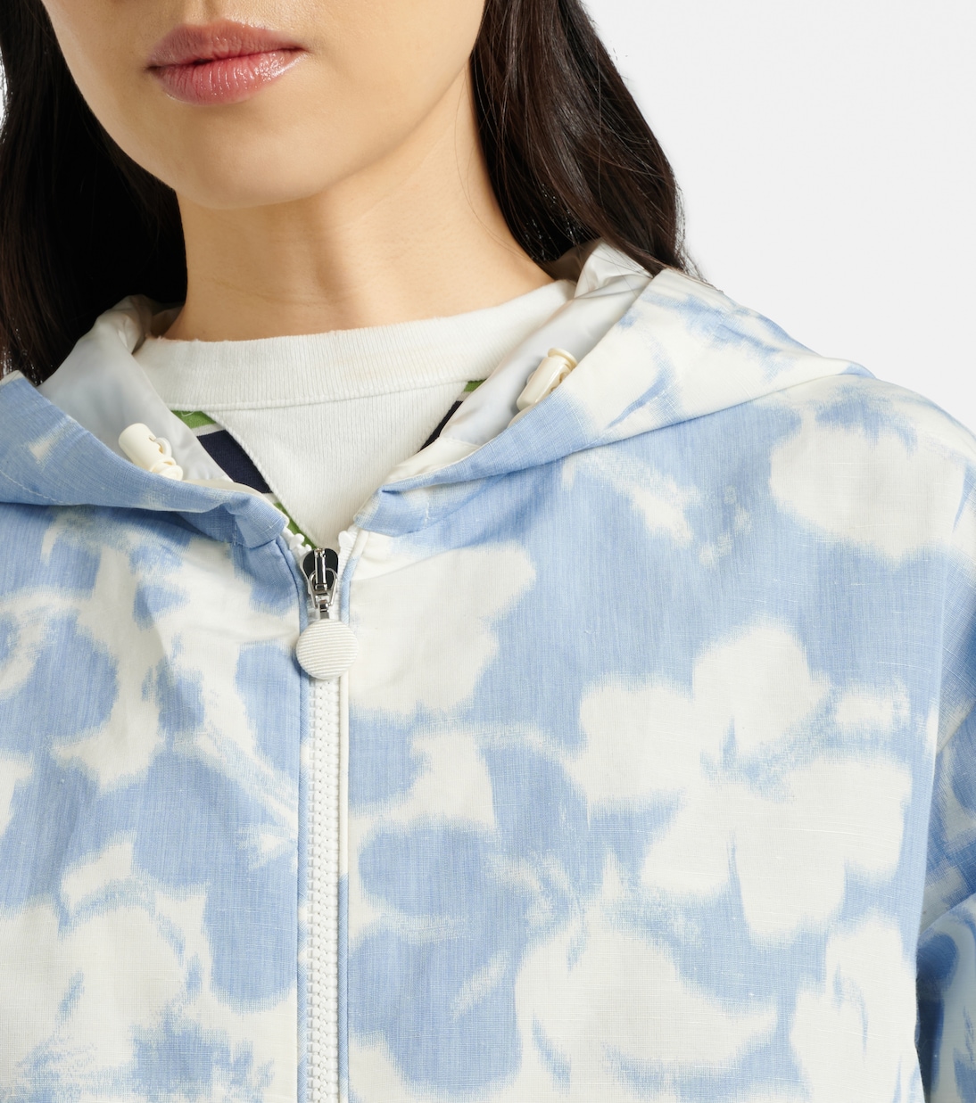 Noisetier floral hooded jacket | Moncler