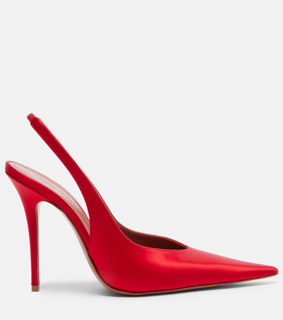 Anok satin slingback pumps | Amina Muaddi