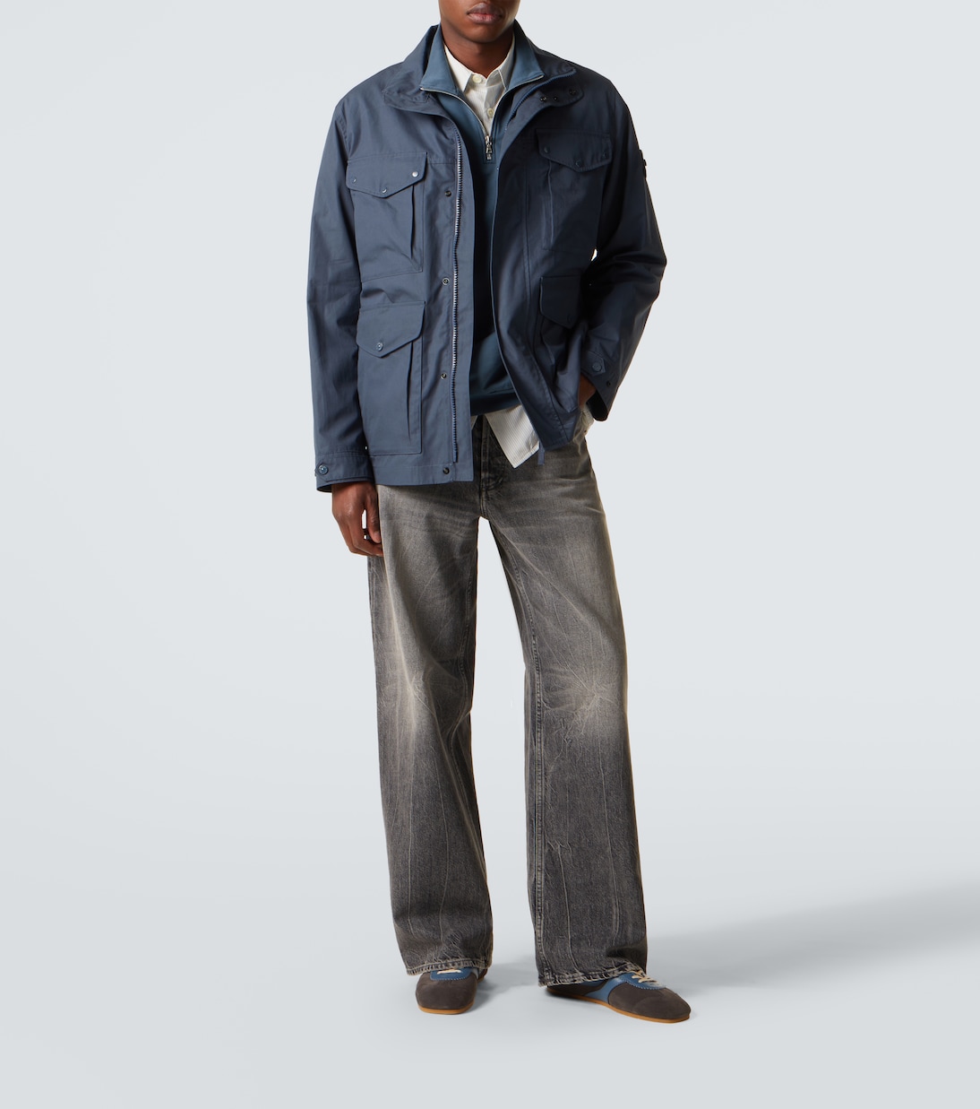 Compass cotton canvas field jacket | Stone Island