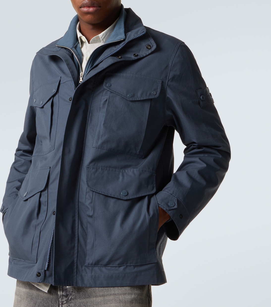 Compass cotton canvas field jacket | Stone Island