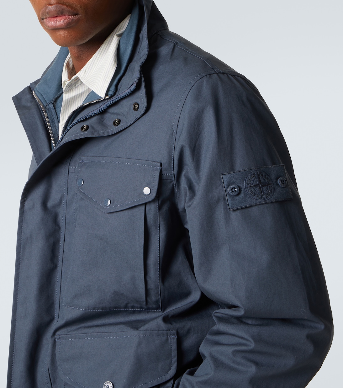 Compass cotton canvas field jacket | Stone Island