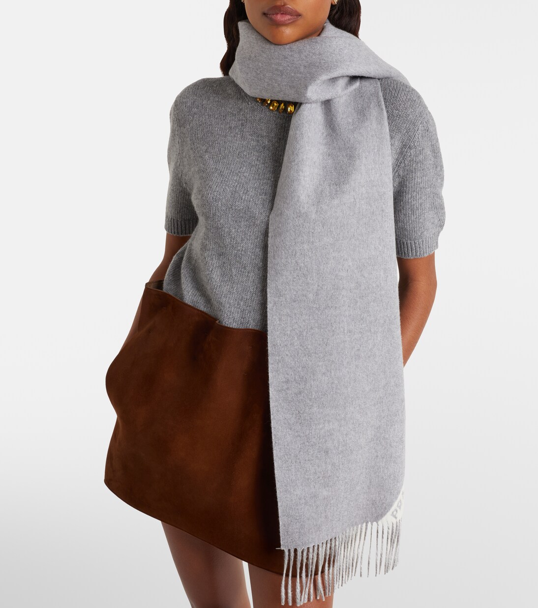 Logo cashmere scarf | Prada