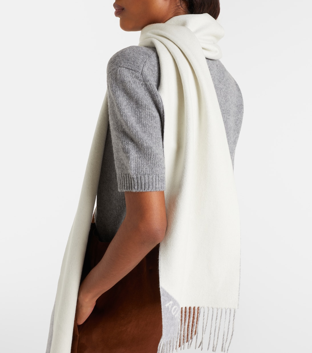 Logo cashmere scarf | Prada