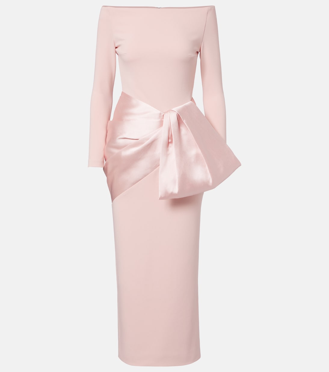 Rhianne satin-trimmed cocktail dress | Solace London