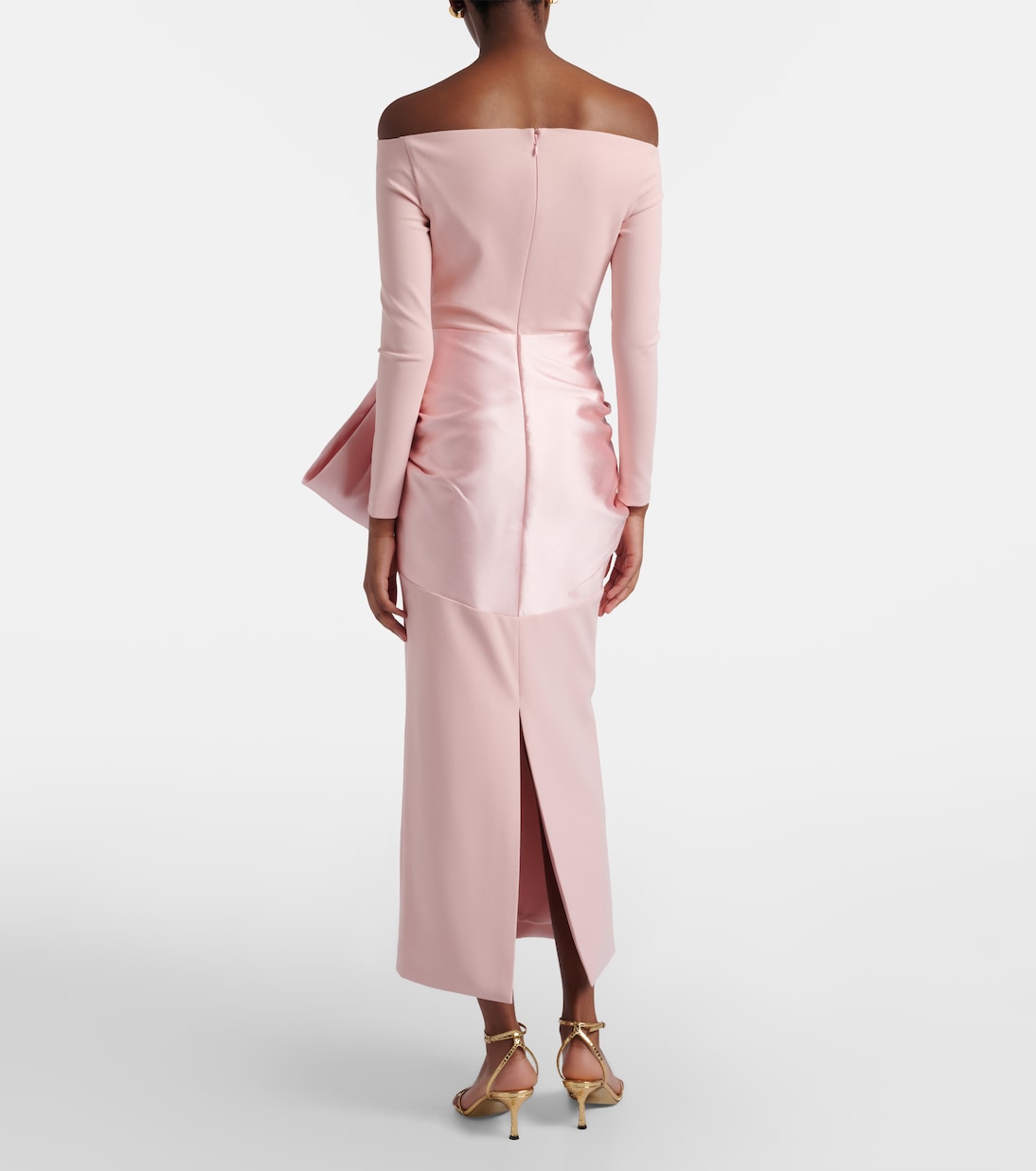 Rhianne satin-trimmed cocktail dress | Solace London