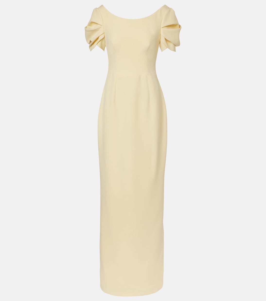 Vanna draped crêpe gown | Safiyaa