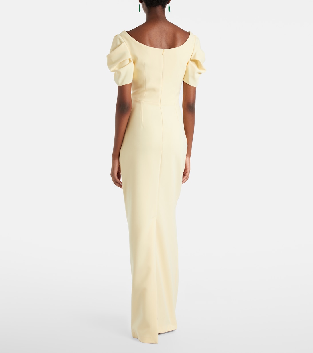 Vanna draped crêpe gown | Safiyaa
