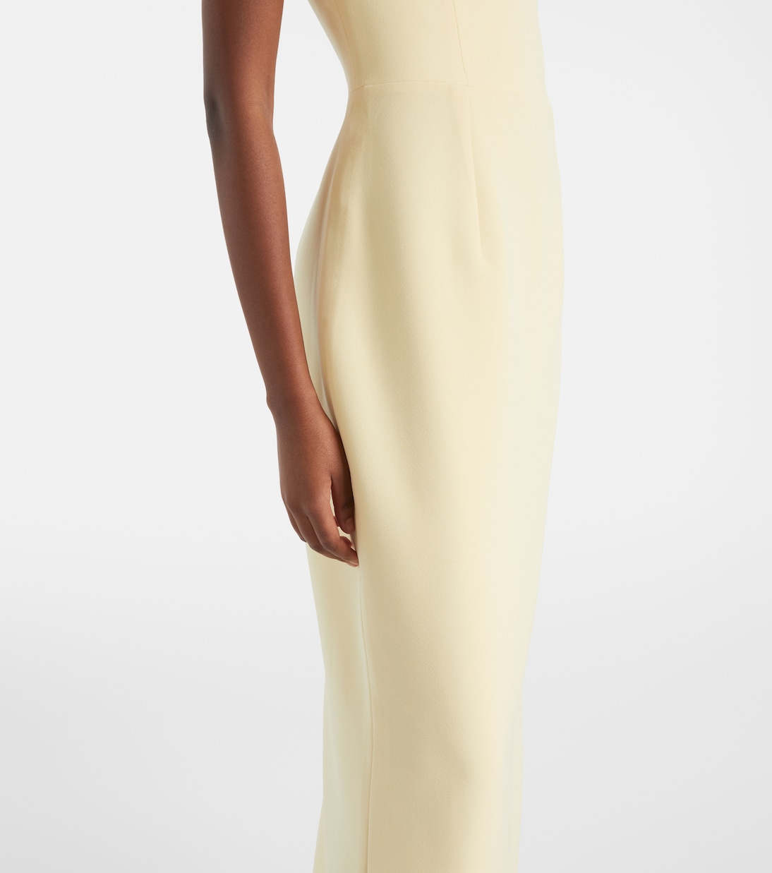 Vanna draped crêpe gown | Safiyaa