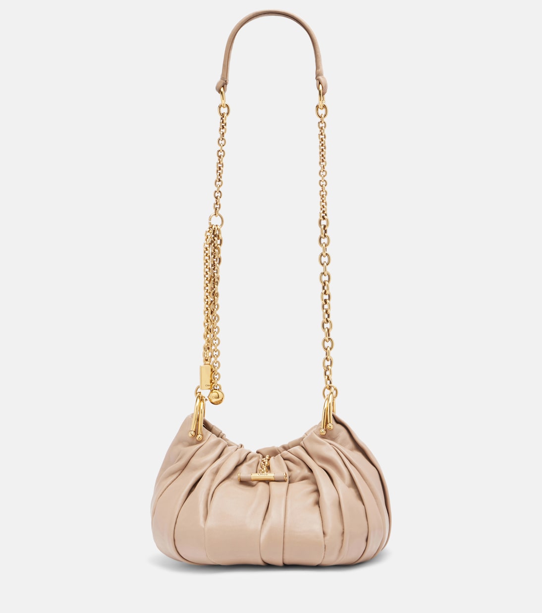 Schultertasche Chloé Plissé Small aus Leder | Chloé