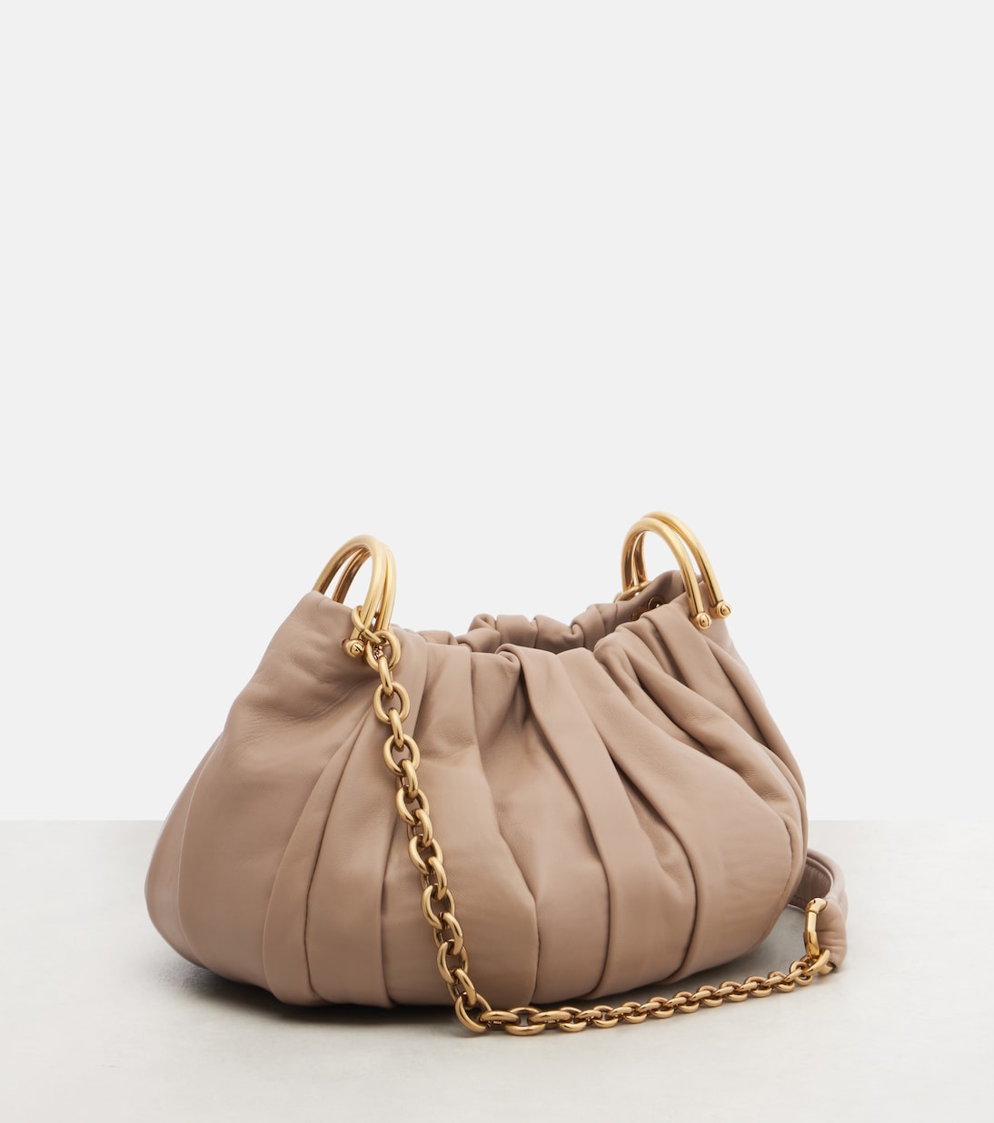 Schultertasche Chloé Plissé Small aus Leder | Chloé