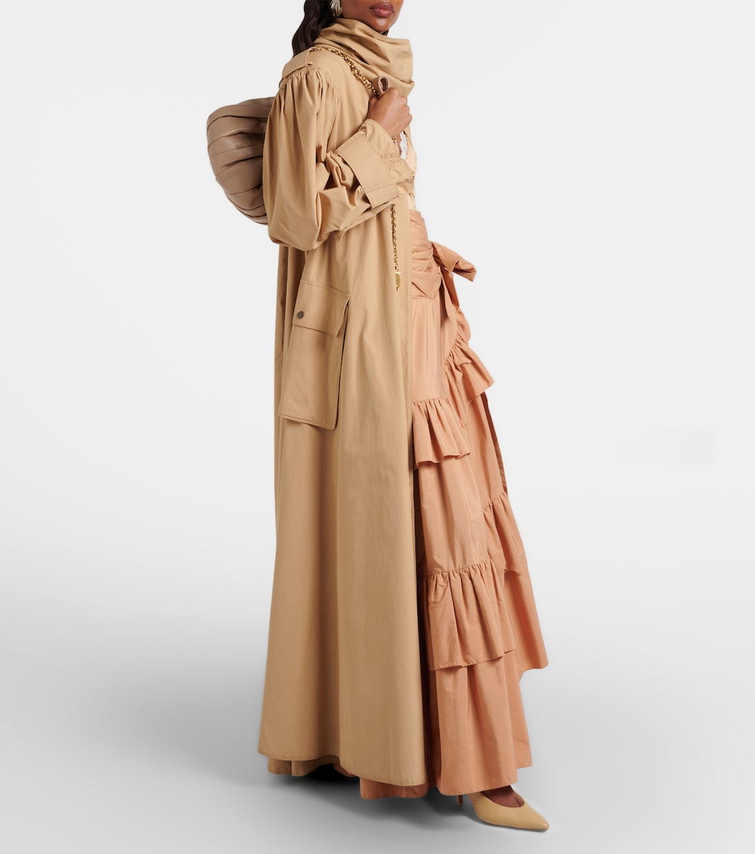 Schultertasche Chloé Plissé Small aus Leder | Chloé