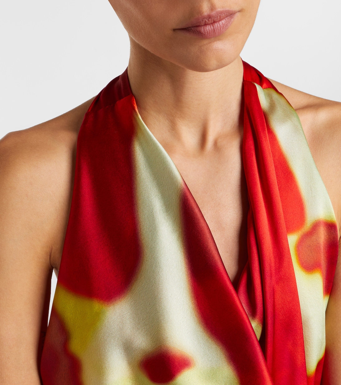 Abito corto Liora in misto seta con stampa | Staud