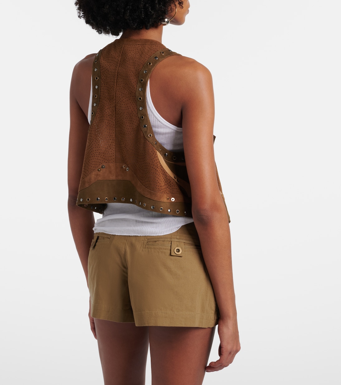 Kelby studded patchwork suede vest | Isabel Marant