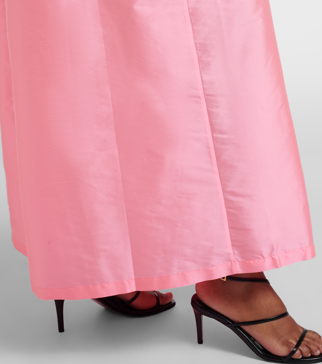 Pleated satin gown | Adriana Degreas