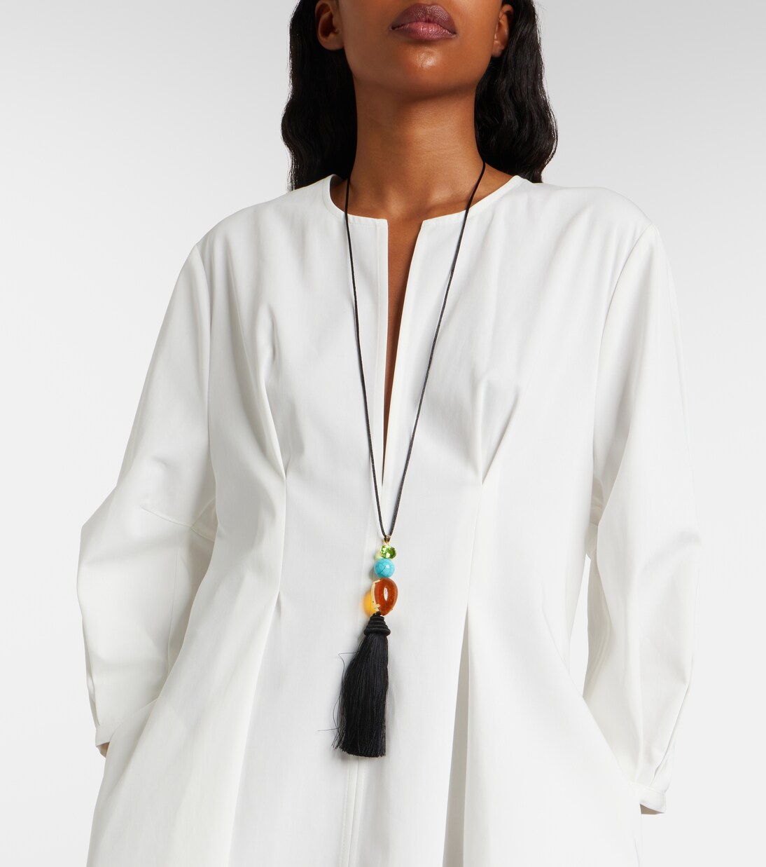 Izzie Tassel embellished necklace | Jennifer Behr