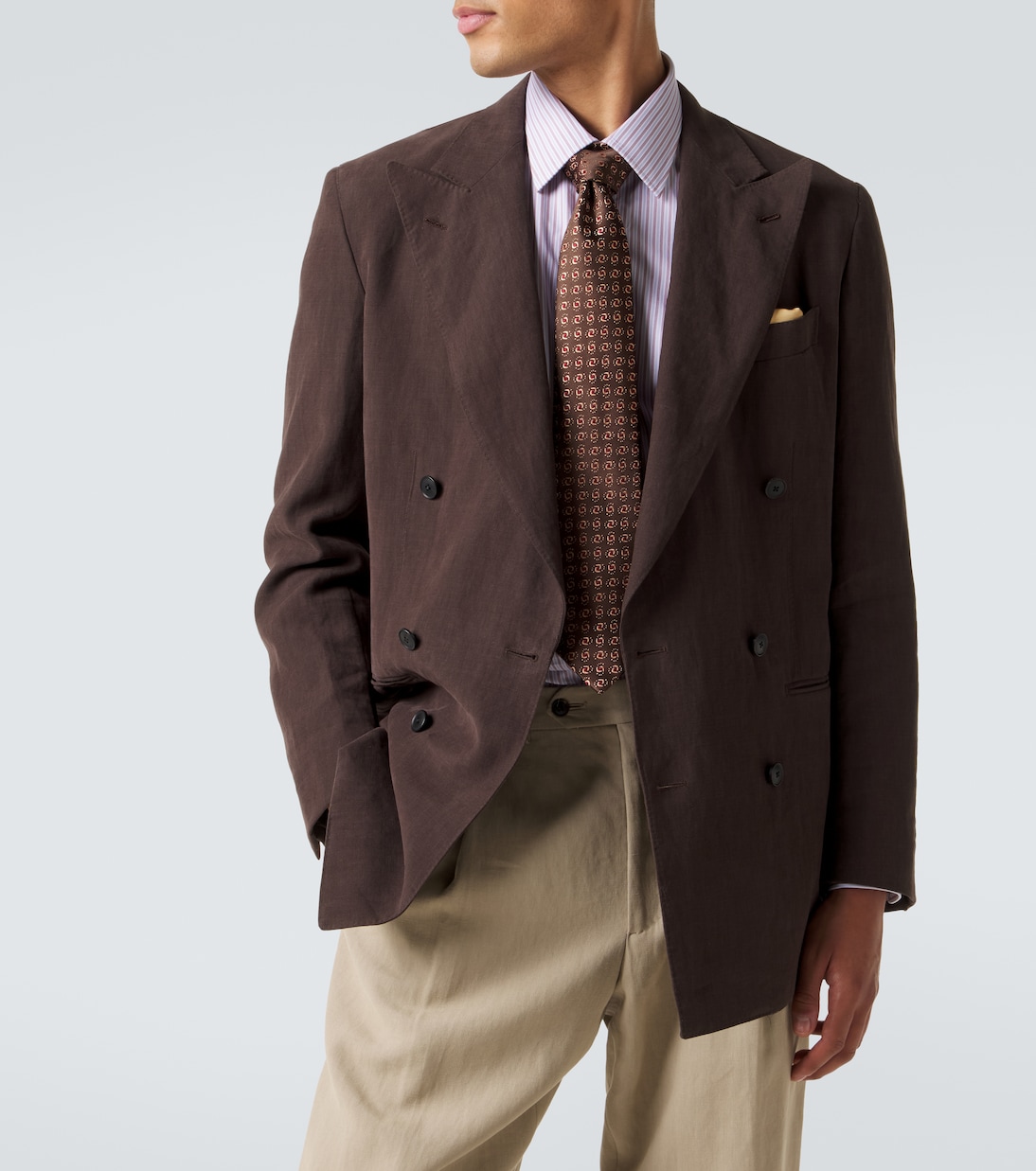 Silk jacquard tie | Charvet
