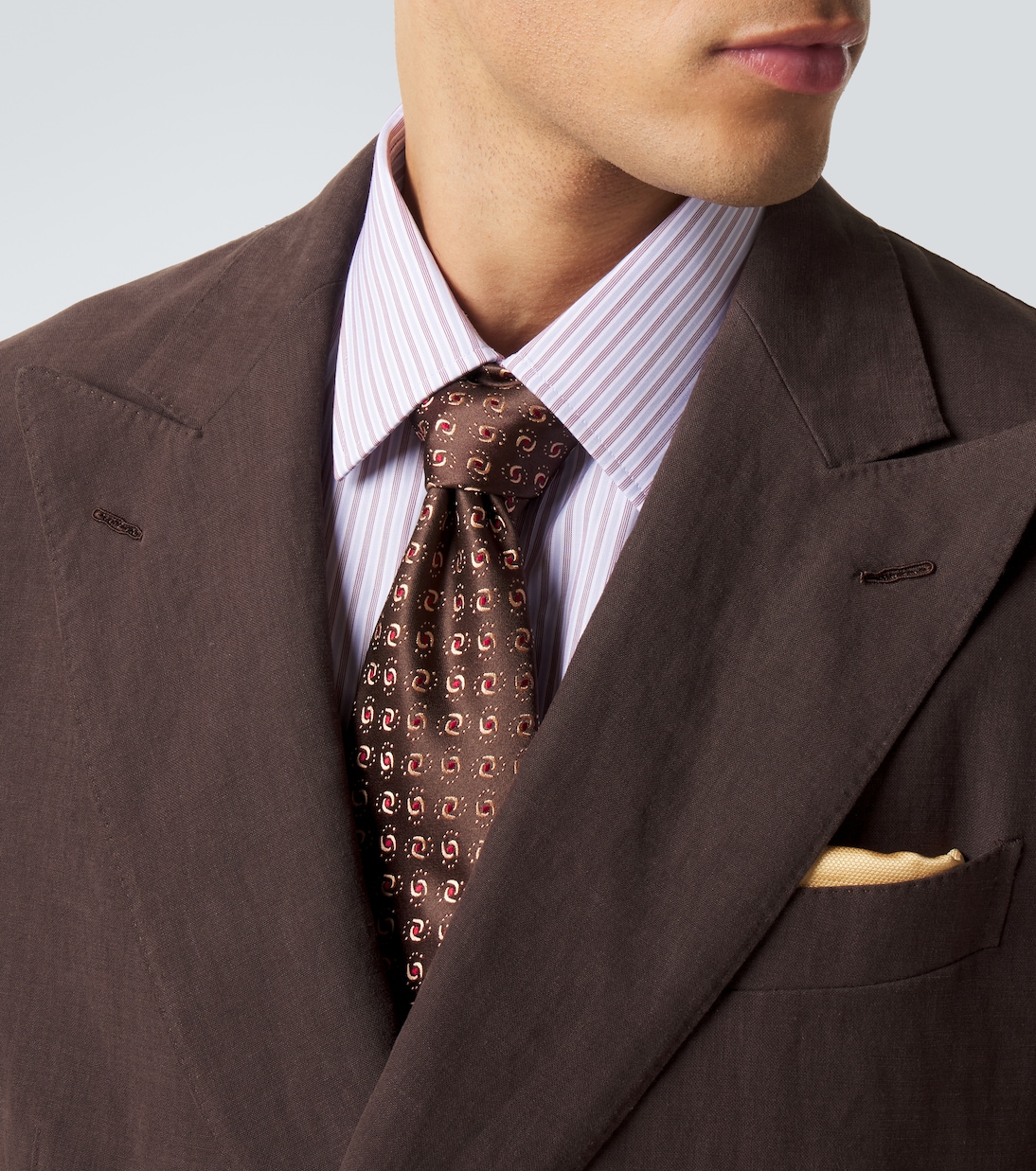 Silk jacquard tie | Charvet