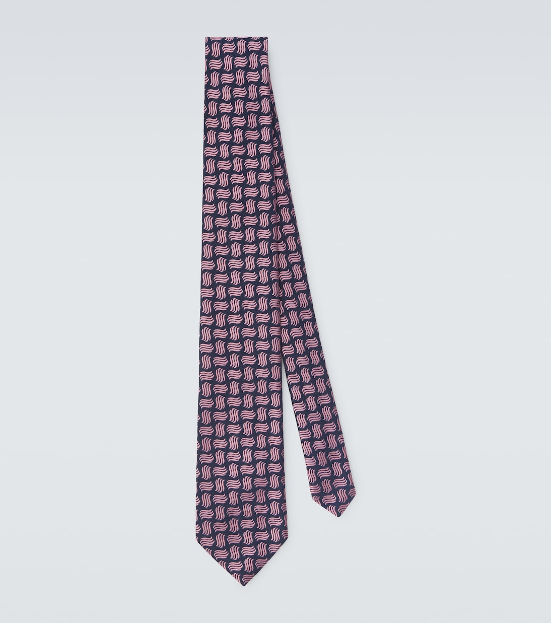 Silk jacquard tie | Charvet