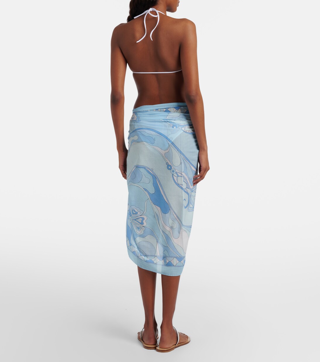 Orchidee cotton beach cover-up | Pucci